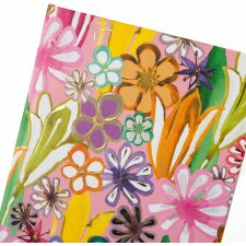 Goldbuch carnet de notes Aqua Flowers A5 coloré