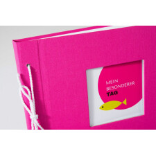 Goldbuch Kordel-Fotoalbum Primavera pink 29x23 cm 40 weiße Seiten