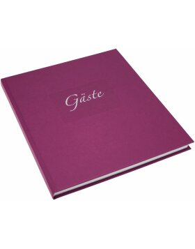 Goldbuch Gästebuch SEDA brombeere 22x25 cm 176 weiße Seiten