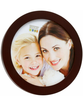 photo frame S67YV3 brown wood 15x20 cm oval