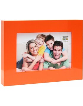 photo frame orange-white wood 13,0 x18,0 cm S67DK