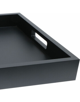 serving tray black wood 33,0 x40,0 cm