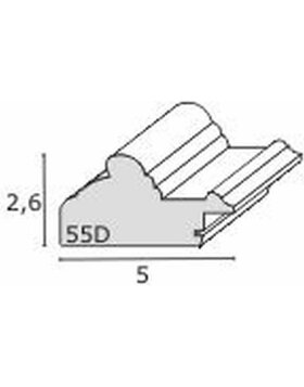 Bilderrahmen weiß S55D Holz 18,0 x24,0 cm