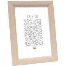wooden frame S54S oak colour 13,0 x18,0 cm