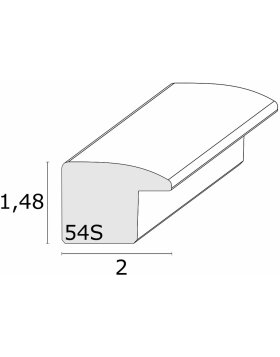 Deknudt Holzrahmen S54S beige 15,0 x30,0 cm