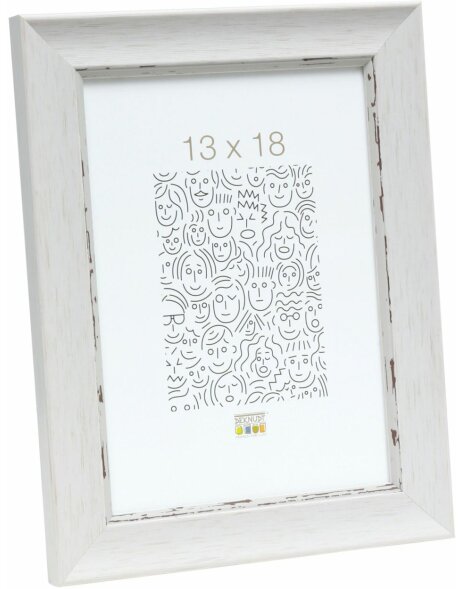 photo frame white resin 13,0 x13,0 cm S45WF