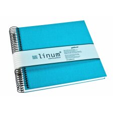 Linum note pad turquoise square