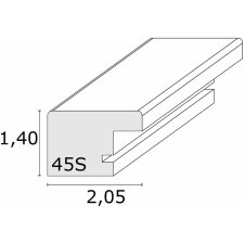 Holzrahmen S45S taupe 62,0 x93,0 cm