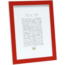 Cadre photo rouge-blanc bois 15,0 x15,0 cm S43AL