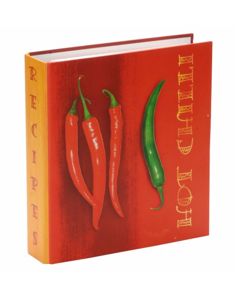 Książka kucharska z przepisami na ostre chili