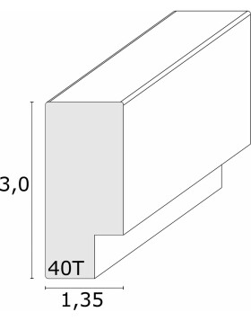 Leinwand-Rahmen weiß 50,0 x70,0 cm - 54,0 x74,0 cm
