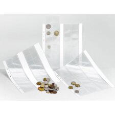 transparent spare pockets for 12 coins