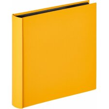 Leuk fotoalbum 30x30 cm maïs geel zwarte paginas