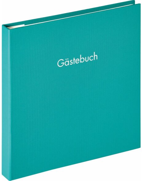 Walther Libro de visitas espiral Fun verde petr&oacute;leo 26x25 cm 50 p&aacute;ginas blancas