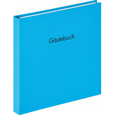 Walther Spiral-Gästebuch Fun oceanblau 26x25 cm 50 weiße Seiten
