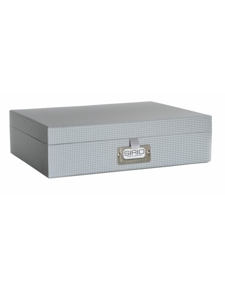 Document box in silver-grey Siroio