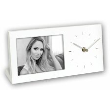 Foto Reloj Lugano blanco 10x15 cm