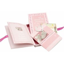 Caja del tesoro rosa bebé