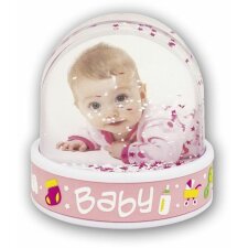 Glitter ball Baby Pink 6,5x6,2 cm
