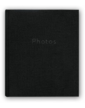 Album photo en lin Photos 30x31 cm noir
