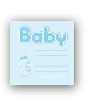 Babyalbum Bebe 24x24 cm blauw