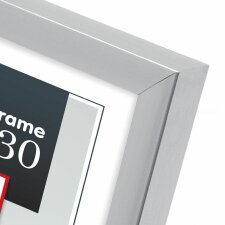 plastic frame New Easy 50x50 cm silver