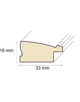 Telaio in legno Ade da 10x15 cm a 50x70 cm