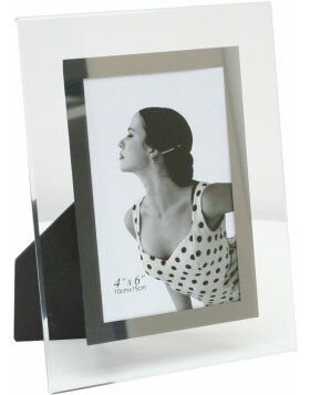 S58MG3 photo frame in glass with silver bevel 