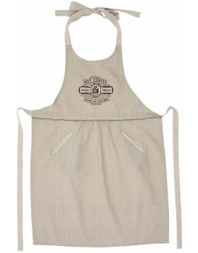 apron 70x85 cm But First Coffee  beige