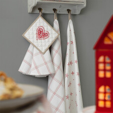 kitchen towel 50x85 cm Beauties of Winter  red/white