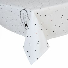 tablecloth 150x250 cm Cat Lovers white/black