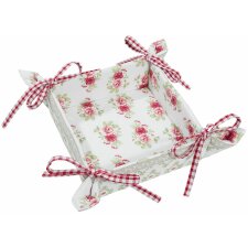 Broodmand 35x35 cm Garden of Roses rood