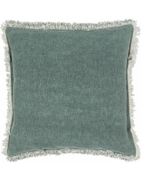 KG023.025GR - pillow FRINGE 45x45 cm green