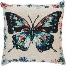 kt021.151 - Kussenovertrek vlinder 45x45 cm gekleurd