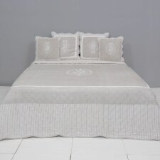 Q179. - Narzuta na łóżko 230x260 cm naturalna