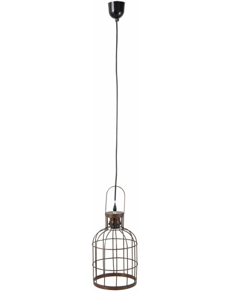 Lampe &agrave; suspendre 19x43 cm brun