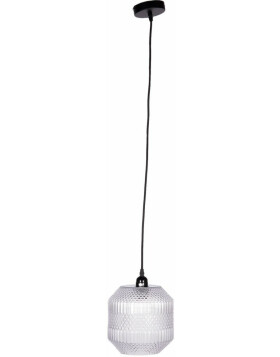 hanging lamp 20x25 cm transparent/black