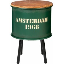 set of 2 side tables 40x52 cm shabby green - 5Y0318GR Clayre Eef