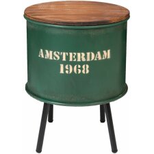 set of 2 side tables 40x52 cm shabby green - 5Y0318GR Clayre Eef