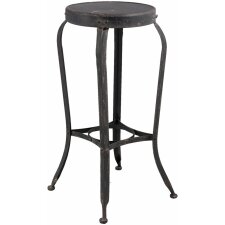 Clayre & Eef stool 37x72 cm shabby black