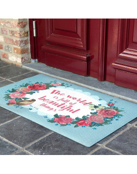 door mat Beautiful in colourful - 75x45x1 cm