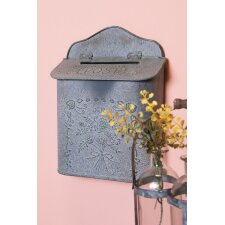 mailbox shabby grey 26x10x35 cm - 6Y2359 Clayre Eef