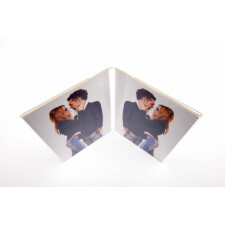 acrylic portrait frame 10x15 cm double