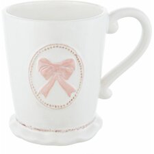 mug 13x9x10 cm white/rose - PBKMU Clayre Eef