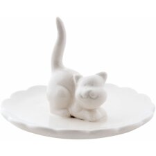 Bowl CAT 10x7 cm white