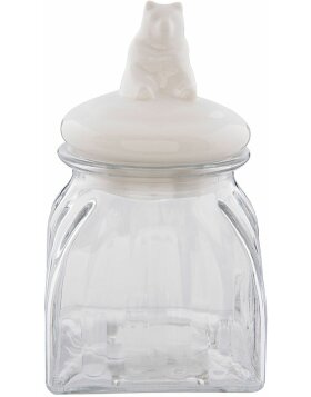 storage jar BEAR 10x10x17 cm - 6GL1988 Clayre Eef