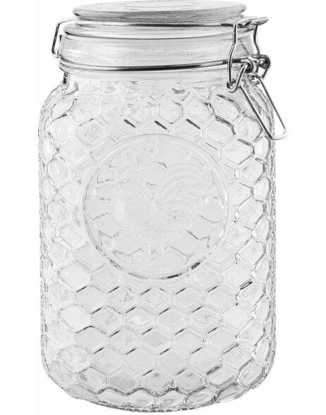 storage jar HONEYCOMB 12x19 cm - 6GL2164L Clayre Eef