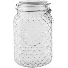 storage jar HONEYCOMB 12x19 cm - 6GL2164L Clayre Eef