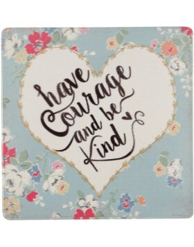63747 Clayre Eef - set of 4 coasters Courage - colourful