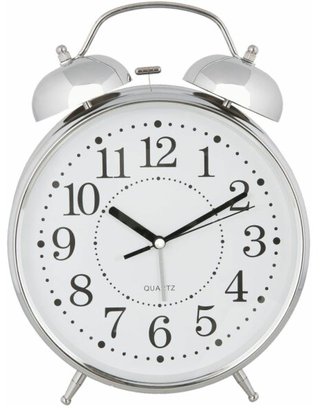 Reloj despertador plata 23x8x30 - 6AC0019 Clayre Eef